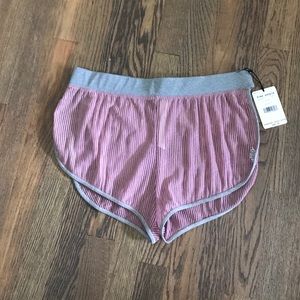 Free people sheer split side shorts